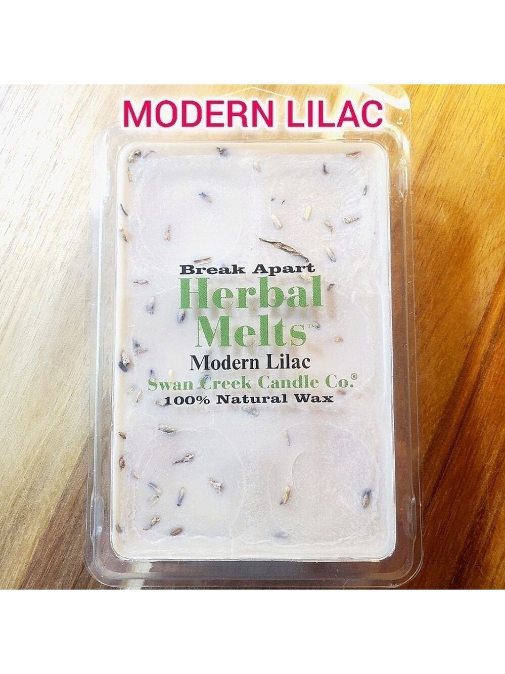 MODERN LILAC by SWAN CREEK CANDLE CO. Herbal Melts 100% Natural Wax 5.25 oz NWT